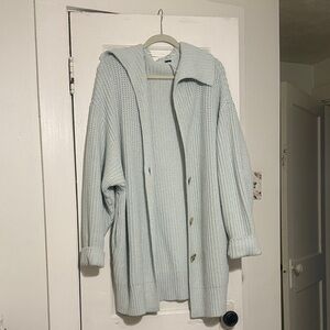 Free People Women's Cardigan in Light Gray